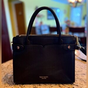 Kate Spade Black Leather Handbag-Excellent, like new condition!